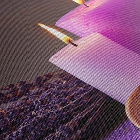 Tablou cu produsele spa (cu ceas) (90x30 cm)