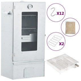 vidaXL Afumătoare cuptor/grătar, generator fum rece, oțel galvanizat