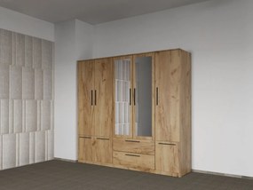 Set mobila dormitor 4 piese Stejar Levi C12