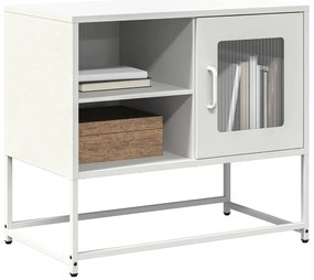 vidaXL Dulap TV, alb, 68x39x60,5 cm, oțel
