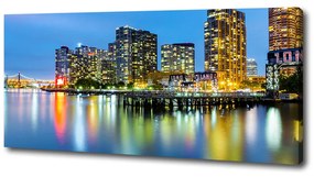 Imprimare tablou canvas New york, pe timp de noapte