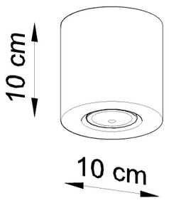 Plafonieră LED FRIDA 1xGU10/7W/230V beton Brilagi