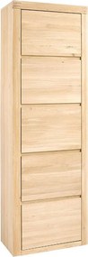 Dulap lemn masiv Alesto cu 1 Ușă Stejar, 65 × 37 × 197 cm