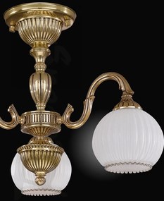 Lustra aplicata cu 3 brate din alama design italian 9300