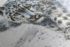 Tablou leopardul desenat