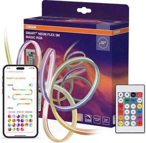 Osram - Bandă LED RGB reglabilă pentru exterior SMART+ MAGIC 3 m LED/15W/230V Wi-Fi + telecomandă