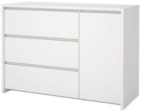 Comodă albă 119x84x48 cm Next – Tvilum