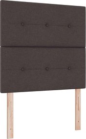 vidaXL Cap de pat cu înălțime ajustabilă Maro închis 80 cm țesătură