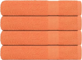 vidaXL Prosoape de saună, FROGN, 4 buc., portocalii, 80x200 cm, 360 g/m²