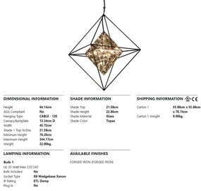 Lustra eleganta design modern EPIC, cu 4 surse de lumina