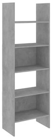 803411 vidaXL Bibliotecă, gri beton, 60x35x180 cm, lemn prelucrat