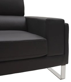 Set 2 canapele cu 2 locuri Shea Pako World Negru 198x80x87 cm