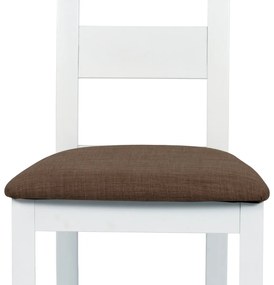 Set de scaune de sufragerie BC-2603 WT, alb, 2 buc