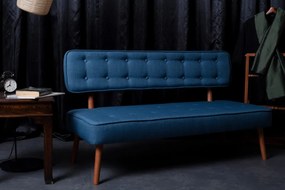 Canapea 2 Locuri, Lemn Solid, Westwood Loveseat, Albastru Cobalt