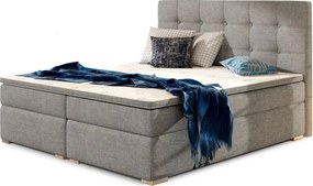 Pat lemn masiv boxspring Inez - Sawana 21, 180x200
