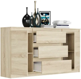 Comoda spațioasă R-140-S3 - diferite variante de culoare sonoma