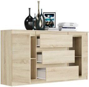 Comoda spațioasă R-140-S3 - diferite variante de culoare antracit