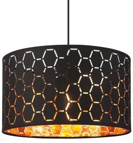 Pendul ULLE pe cablu, 1xE27/15W/230V, negru