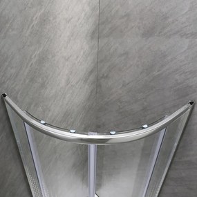 Cabină de duș Spirit Matrix curbată de calitate 80x80x194 cm, cu cădiță de duș acrilică ranforsată