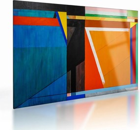Tablou pe sticlă - Geometrie (70x50 cm)