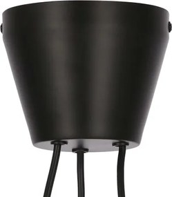 Lustră pe cablu MORE 3xE27/40W/230V negru