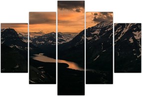 Tablou - Lac între munți (150x105 cm)