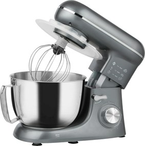 HOMCOM Robot de patiserie 1300 W, robot pentru frământat profesional 4,5 L, bol din oțel inoxidabil, 6+P viteze și funcție pulse, argintiu | Aosom Romania