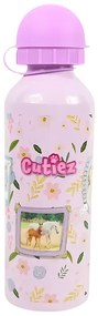 Sticla metalica pentru copii CUTIEZ 500 ml roz