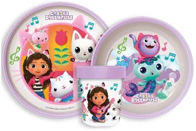 Gabby&#039;s Dollhouse set de masă antiderapant, set micro din plastic