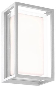 Aplica LED iluminat exterior modern IP65 CHAMONIX alba