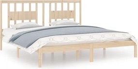 vidaXL Cadru de pat, 200x200 cm, lemn masiv de pin