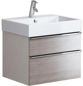 Dulap baie suspendat pentru lavoar 60 cm stejar Cersanit Metropolitan