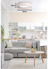 Plafonieră LED Duolla ROLLER LED/24W/230V d. 45 cm bej