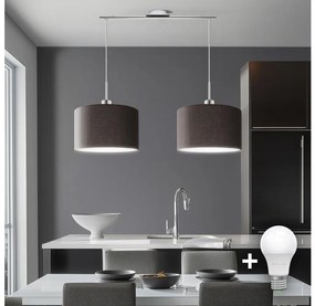 Lustră LED pe cablu Eglo TUNJA 2xE27/60W/230V maro