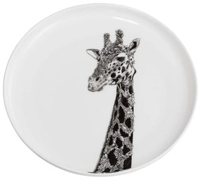 Farfurie din porțelan Maxwell &amp; Williams Marini Ferlazzo Giraffe, ø 20 cm, alb