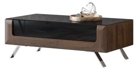 Măsuță cafea Kassie Typ 99 (negru lucios + nuc columbia). 1108367