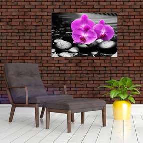 Tablou - Orhidee violet (90x60 cm)