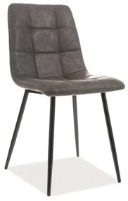 Scaun de sufragerie Lily (Gri + Negru). 1050423