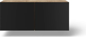 Comodă TV Lila montat pe perete TV – 100x40x41 cm – Stejar Artisan / Negru