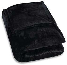 Cuvertura de pat Premium Negru 150 x 200 cm