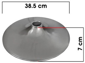 Baza rotunda rezistenta din otel cromat pentru scaune bar