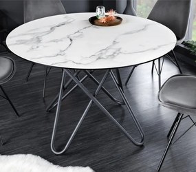 Masa rotunda design modern Circular 120cm, alb