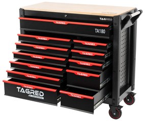 Cărucior de atelier Performance XXL cu 12 sertare TA180