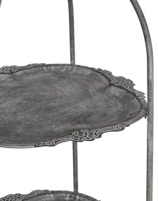 Etajeră gri din metal 45x144x45 cm Mireille – Ixia