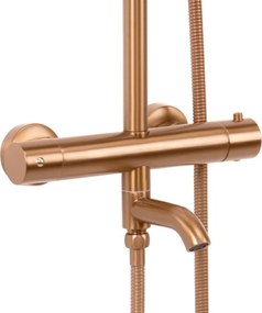 Coloana de dus cu termostat REA Lungo Copper Brush