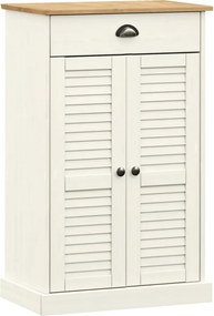 vidaXL Dulap de pantofi VIGO, alb, 60x35x96 cm, lemn masiv de pin