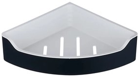 Raft de colț pentru duș Aqualine SAMBA 21,8x30 cm negru