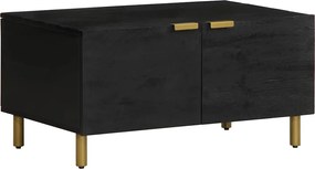 vidaXL Măsuță de cafea, negru, 80x50x40 cm, lemn prelucrat