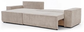 Canapea de colț cu funcție de dormit Flabio Mini Stânga - bej Lincoln 03