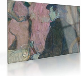 Tablou pe sticlă - Henri de Toulouse-Lautrec, Maxime Dethomas, reproducere (70x50 cm)